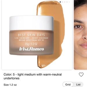NIB iris & romeo best skin days foundation